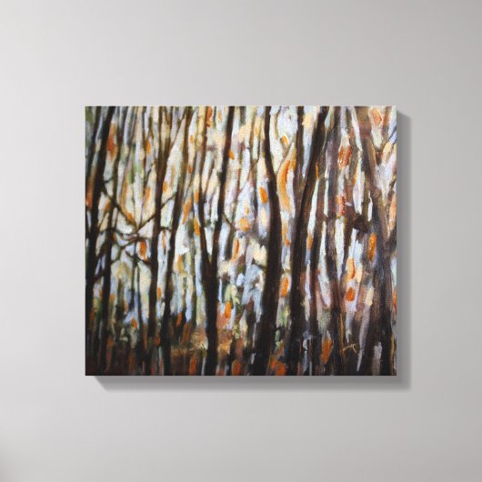 Junge Forstbaumen Leinwanddruck (Vorderseite)