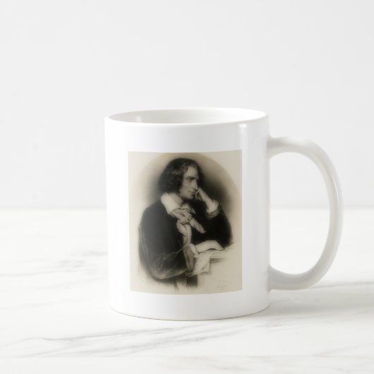 junge Franz Liszt - Porträt Kaffeetasse (Rechts)