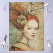 Junge französische Dame V Tissue-Papier Seidenpapier (Basteln)