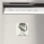 Junge Frau 2 Magnet (In Situ (Geschirrspüler))