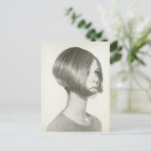 Junge Frau 2 Postkarte (Stehend Vorderseite)