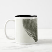 Junge Frau 2 Zweifarbige Tasse (Links)