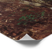 Junge Frau am Pferd Poster (Ecke)