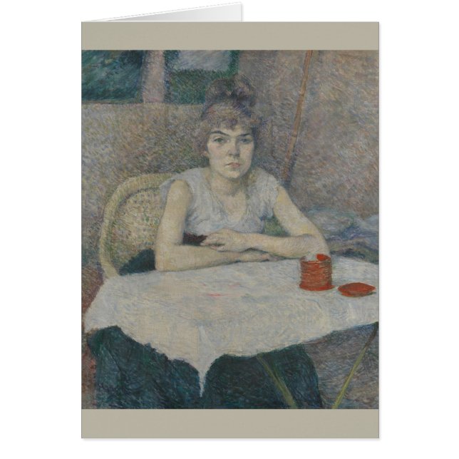 Junge Frau an einem Tisch von Henri Toulouse-Lautr (Vorne)