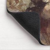 Junge Frau auf einem Pferd Mousepad (Ecke)