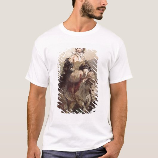Junge Frau auf einem Pferd T-Shirt (Vorderseite)