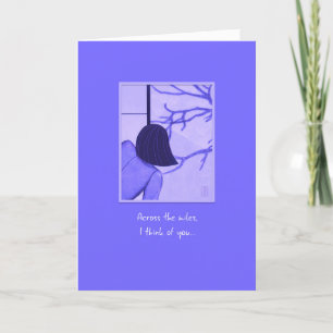 Junge Frau auf Shoji-Bildschirm über die Miles Car Karte