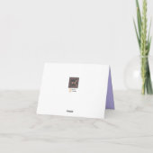 Junge Frau bei Shoji Screen WINTER Blank Note Karte (Rückseite)