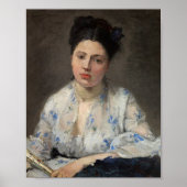 Junge Frau | Berthe Morisot Poster (Vorne)