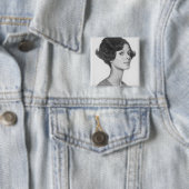 Junge Frau Button (Beispiel)
