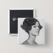 Junge Frau Button (Vorne & Hinten)