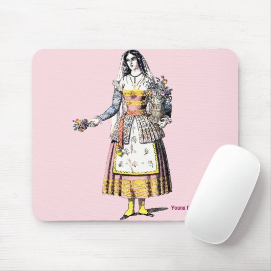 Junge Frau CORFU ~ Mousepad (Mit Mouse)