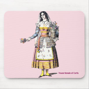 Junge Frau CORFU ~ Mousepad