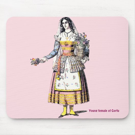 Junge Frau CORFU ~ Mousepad (Vorne)