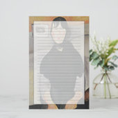 Junge Frau der Leute Briefpapier (Stehend Vorderseite)