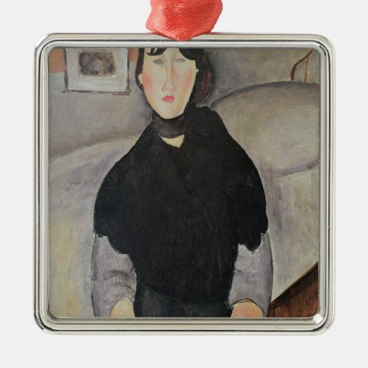 Junge Frau der Leute Ornament Aus Metall (Vorne)