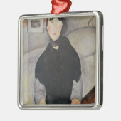 Junge Frau der Leute Ornament Aus Metall (Links)