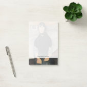 Junge Frau der Leute Post-it Klebezettel (Büro)