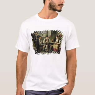 Junge Frau, die einen Zither spielt T-Shirt