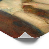 Junge Frau, die ihr Haar verkleidet, Renoir Fine A Poster (Ecke)
