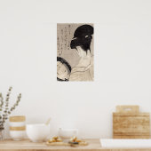 Junge Frau, die Make-up beantragt, c.1795-96 Poster (Küche)