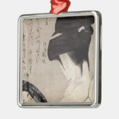 Junge Frau, die Make-up, c.1795-96 anwendet Silbernes Ornament (Links)