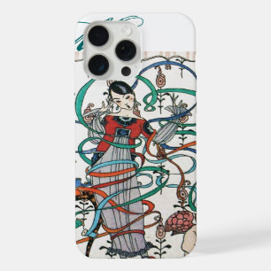 JUNGE FRAU, FARBENFROHE BANDAGE WIRBELN, CUPIDO iPhone 15 PRO MAX HÜLLE