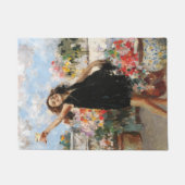 Junge Frau feiert Sieg (Vincenzo Irolli) Fußmatte (Vorderseite)