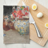 Junge Frau feiert Sieg (Vincenzo Irolli) Geschirrtuch (Viertel Falte)