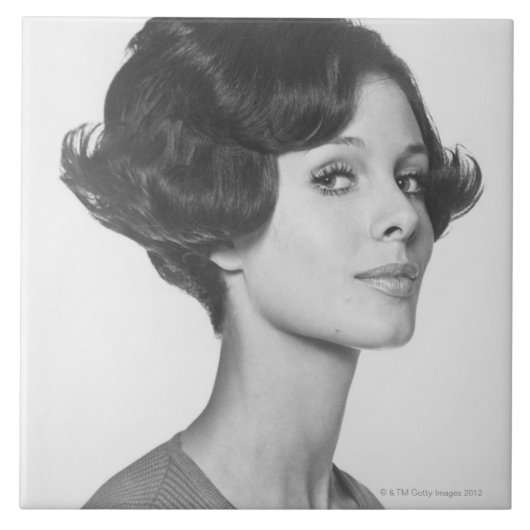 Junge Frau Fliese (Vorderseite)