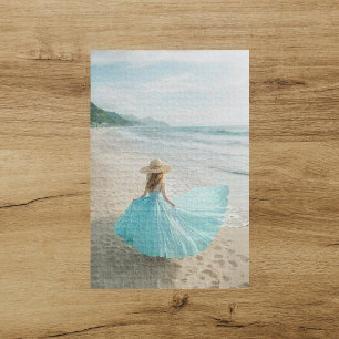 Junge Frau im Beach Puzzle