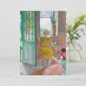 Junge Frau im blühenden Innern | Henri Lebasque (Stehend Vorderseite)