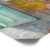 Junge Frau im blühenden Innern | Henri Lebasque Poster (Ecke)