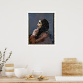 Junge Frau im Gebet, 1879 (Öl auf Leinwand) Poster (Küche)