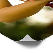 Junge Frau in Chefuniform Poster (Ecke)