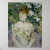 Junge Frau in einem Ballkleid, 1879 Poster (Vorne)