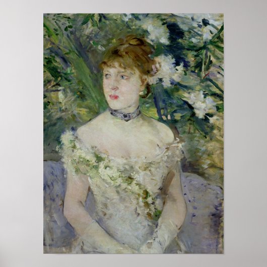 Junge Frau in einem Ballkleid, 1879 Poster (Vorne)