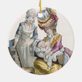 Junge Frau in einem Kleid "ein La Levite" stillend Keramik Ornament (Hinten)