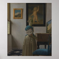 Junge Frau in einer Jungfrau — Vermeer