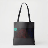 Junge Frau in nächtlicher Landschaft Tasche (Vorderseite)