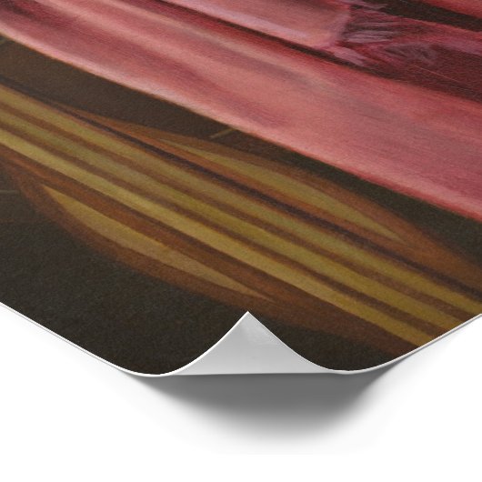 Junge Frau in Weiß, Jacques-Louis David Fine Art Poster (Ecke)