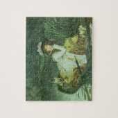 Junge Frau James Tissots | in einem Boot oder Puzzle (Vertikal)