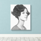 Junge Frau Leinwanddruck (Insitu (Holzboden))