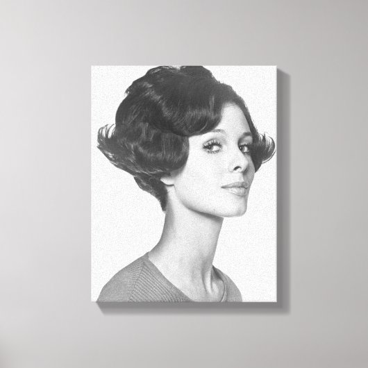 Junge Frau Leinwanddruck (Vorderseite)