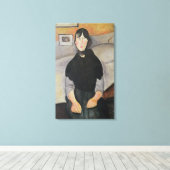 Junge Frau Leinwanddruck (Insitu (Holzboden))