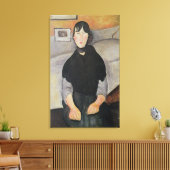 Junge Frau Leinwanddruck (Insitu (Wohnzimmer))