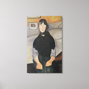 Junge Frau Leinwanddruck