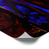 Junge Frau mit blauen Augen | AI Art Poster (Ecke)