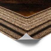 Junge Frau mit Blume Basket Poster (Ecke)