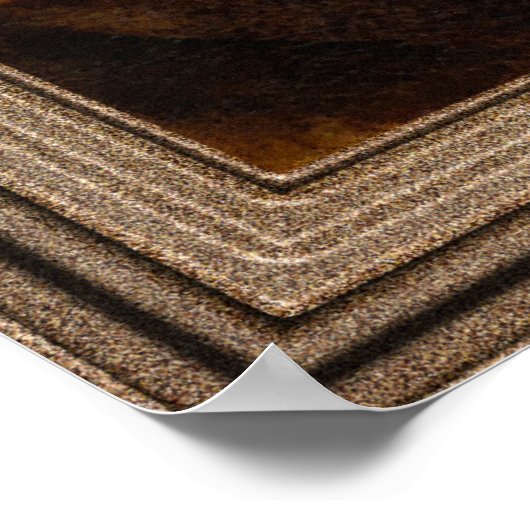 Junge Frau mit Blume Basket Poster (Ecke)